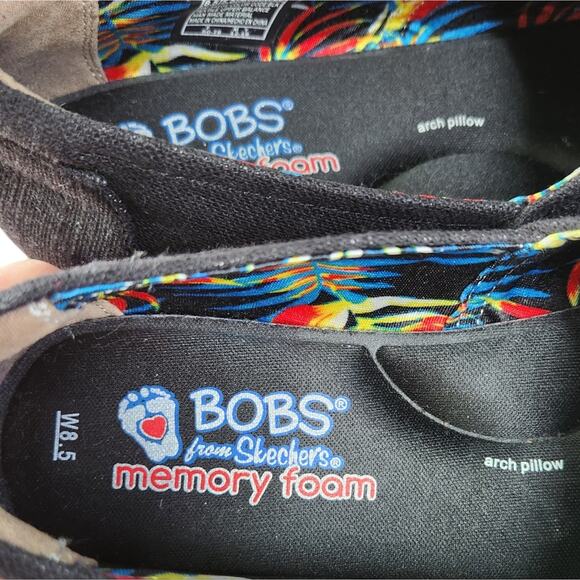 BOBS from Skechers High Jinx espadrille platform wedges womens size 8.5 - Picture 5 of 7